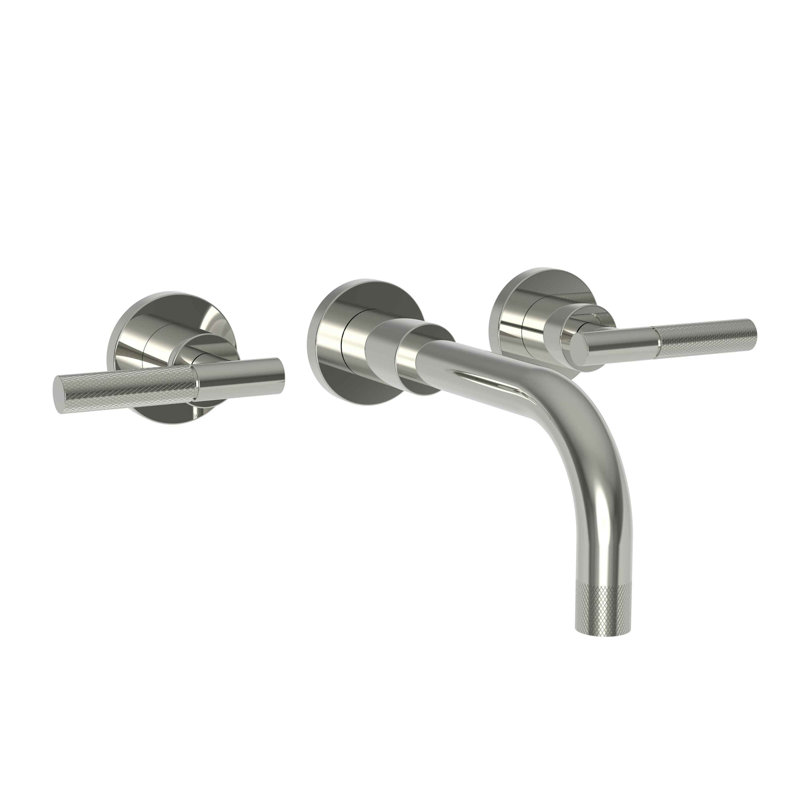 Muncy Wall Mount Bathroom Faucet, Polished Nickel