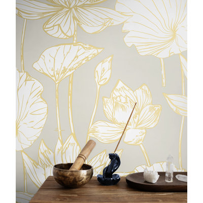 Hien Peel & Stick Floral Roll