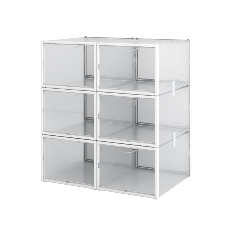 Ensemble de 6 boîtes de rangement pour chaussures