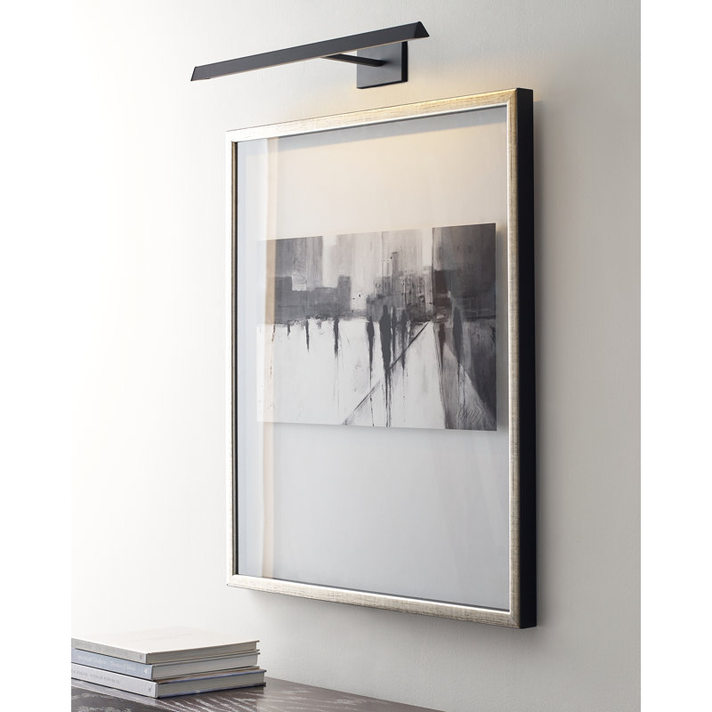 Dessau Dimmable LED Wall Mounted Picture Light, Polished Nickel