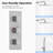 Thermostatic Rainfall Shower System, Wall-Mounted 12" High-Pressure Dual Showerheads with Handheld Spray-93931713