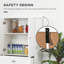 Armoire de cuisine autoportante 72 po avec 2 grandes portes doubles et 1 tiroir central HOMcom