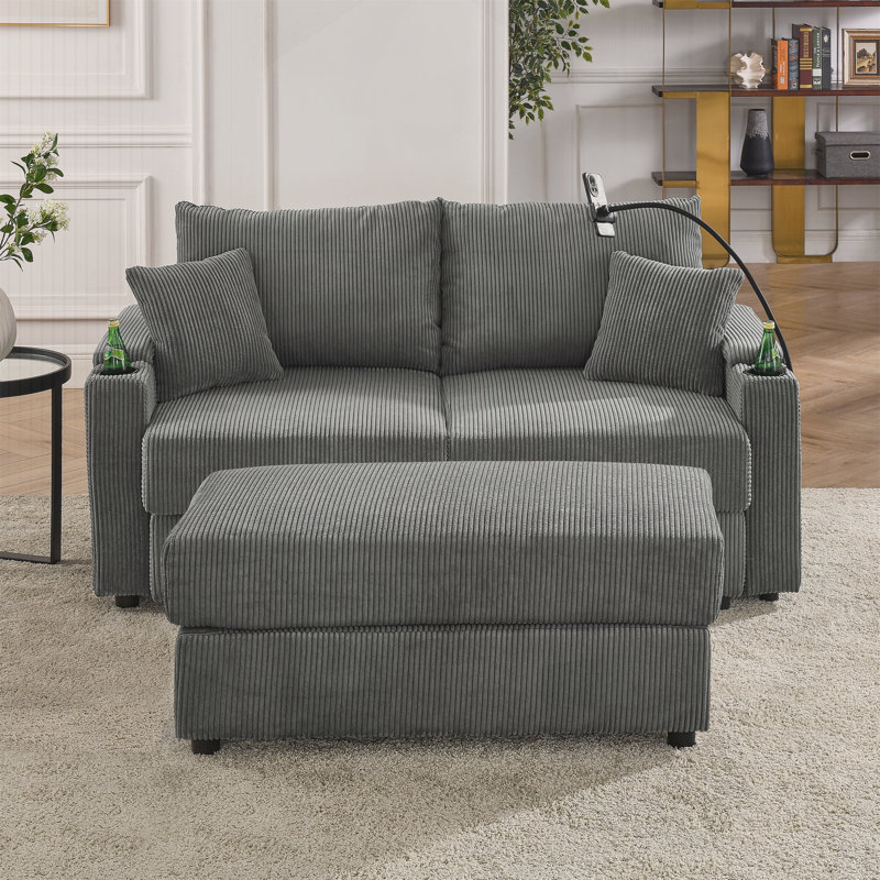 Canapé moderne avec repose-pieds et repose-pieds Modern