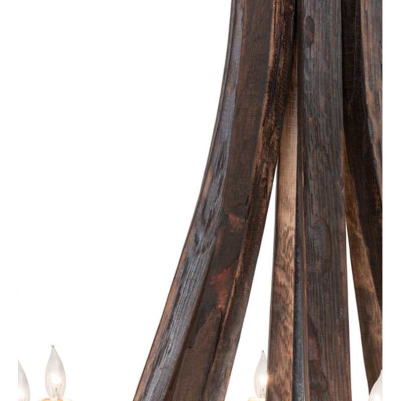 Barrel Stave 8 - Light Chandelier