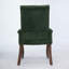 Elegant Upholstered Chenille Fabric Accent Dining Chair With Curved Solid Wood Legs And Tufted Design For Dining Room, Kitchen, And More