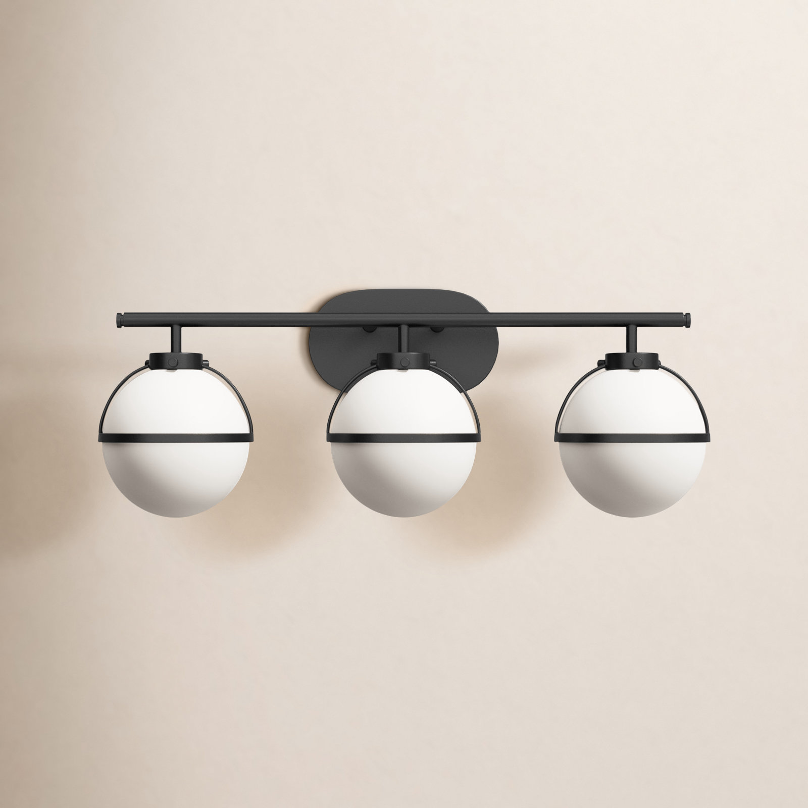 Arie 3 - Light Dimmable Vanity Light, Black