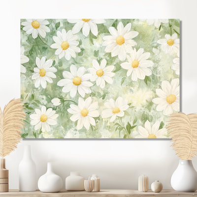 Daisy Field Charm In Summer I - Floral Wall Decor, Daisy