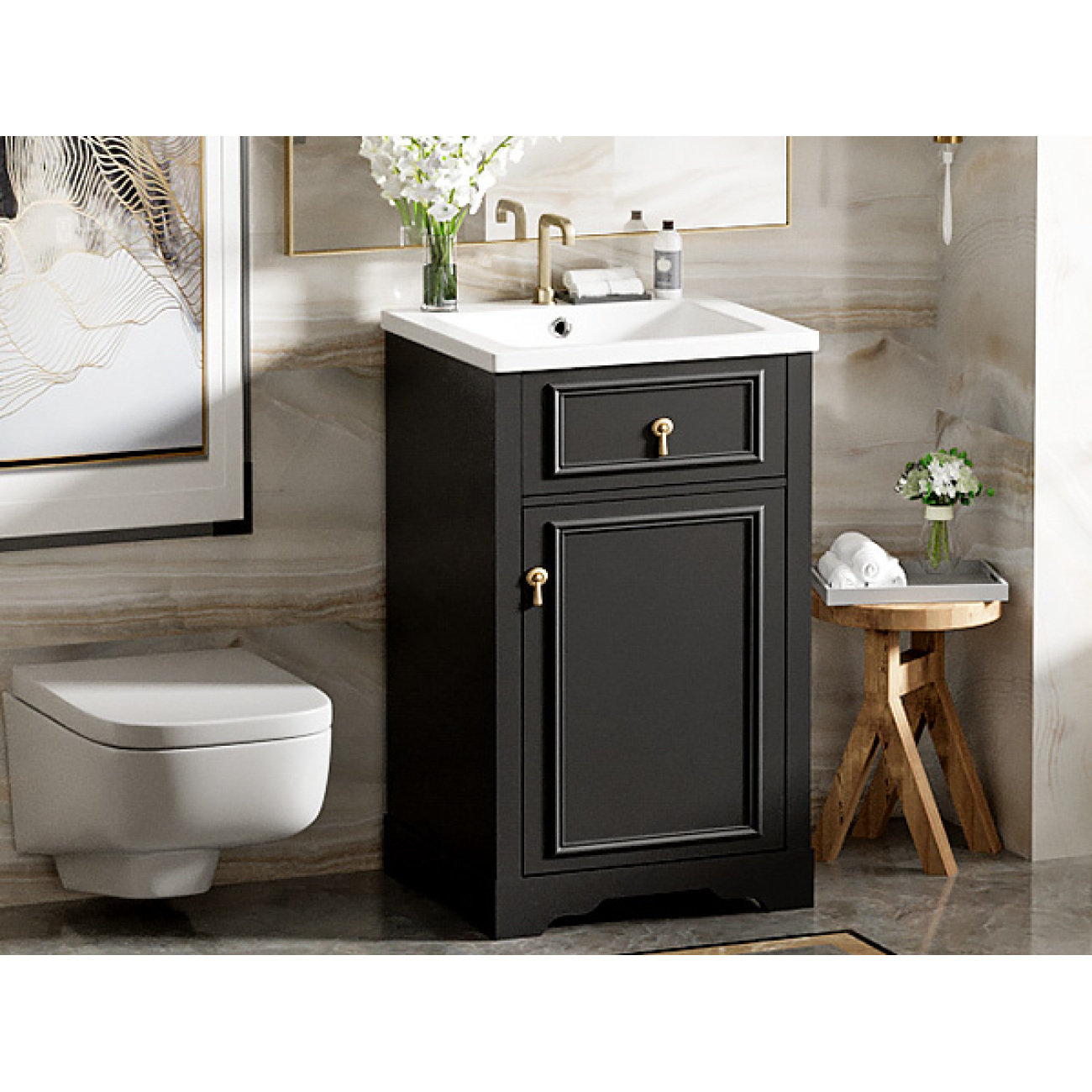 Red Barrel Studio?? 20-Inch Bathroom Vanity With Ceramic Sink, Soft ...