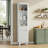 Modern Tall Storage Cabinet with Adjustable Shelves and Drawer-1973526844