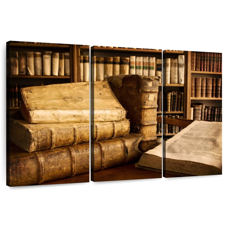 Kerner Vintage Books Library, 42" H x 65" W