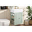 Meuble-lavabo de 50 cm avec tiroir et rangement latéral pour salles de bain compactes