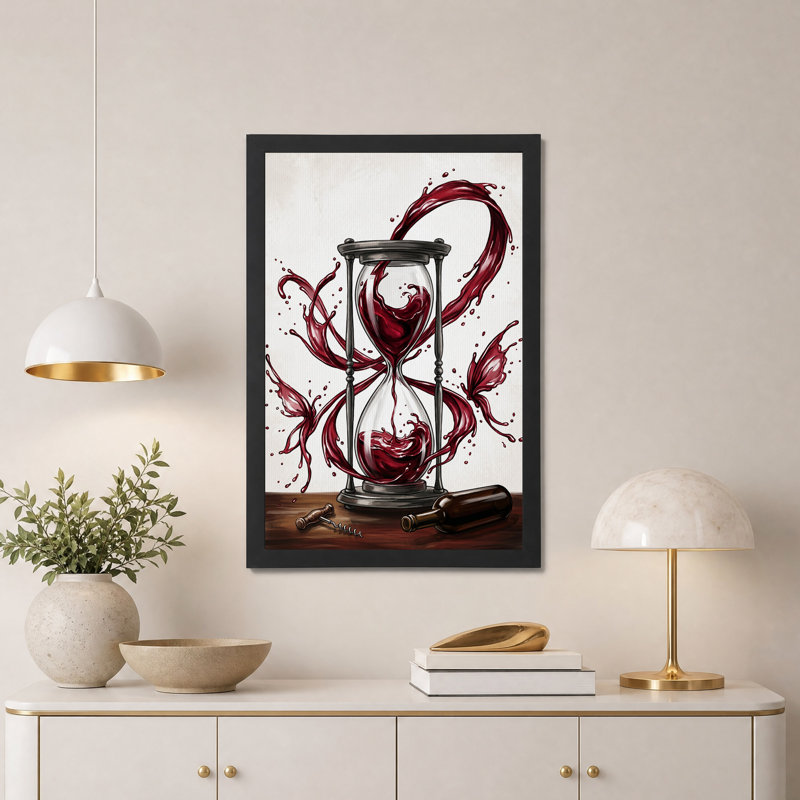 Art mural sur toile Red Wine, H 36 po x l 24 po