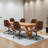 Keavey 23" Wide Leather Mid Back Mid-Century Modern Office Chair-101644258-101644260