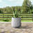 17 in. Large Natural Concrete Tall Round Planter / Pot with Drainage Holes for Outdoor Indoor-1478389922-1478389934