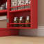 Armoire de cuisine autoportante moderne avec 12 tablettes de porte-128129986