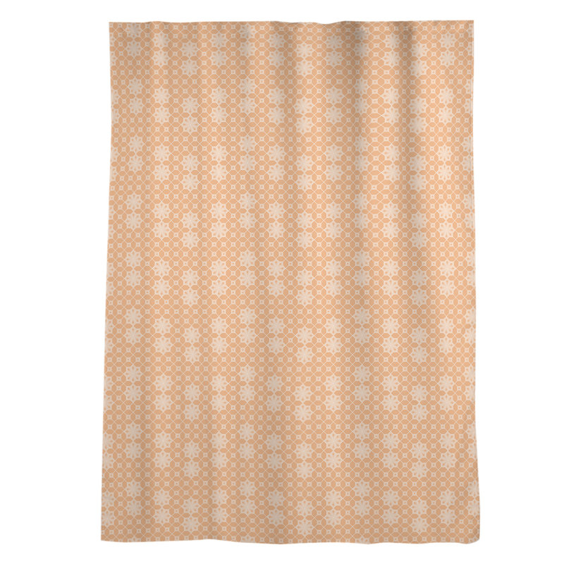 Panneau de rideau simple avec passe-tringle en treillis Avicia, Orange