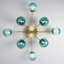 Lustre suspendu Spoutnik en verre Blossom Bule-187444891