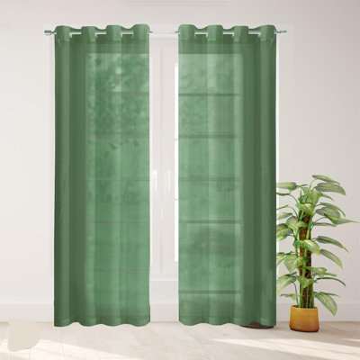 Rideaux 4 rideaux transparents en lin texturé extra large l 54 po x L 84 po pour le salon, la chambre à coucher, les rideaux de maison de campagne, les décorations bohémiennes, les rideaux filtrant la lumière avec des œillets