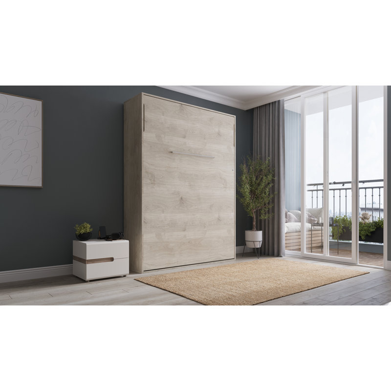 Rechell Murphy Bed, European Double (140 x 200cm), Oak Natural