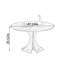 Table ronde multifonctionnelle brun foncé durable-1537834341