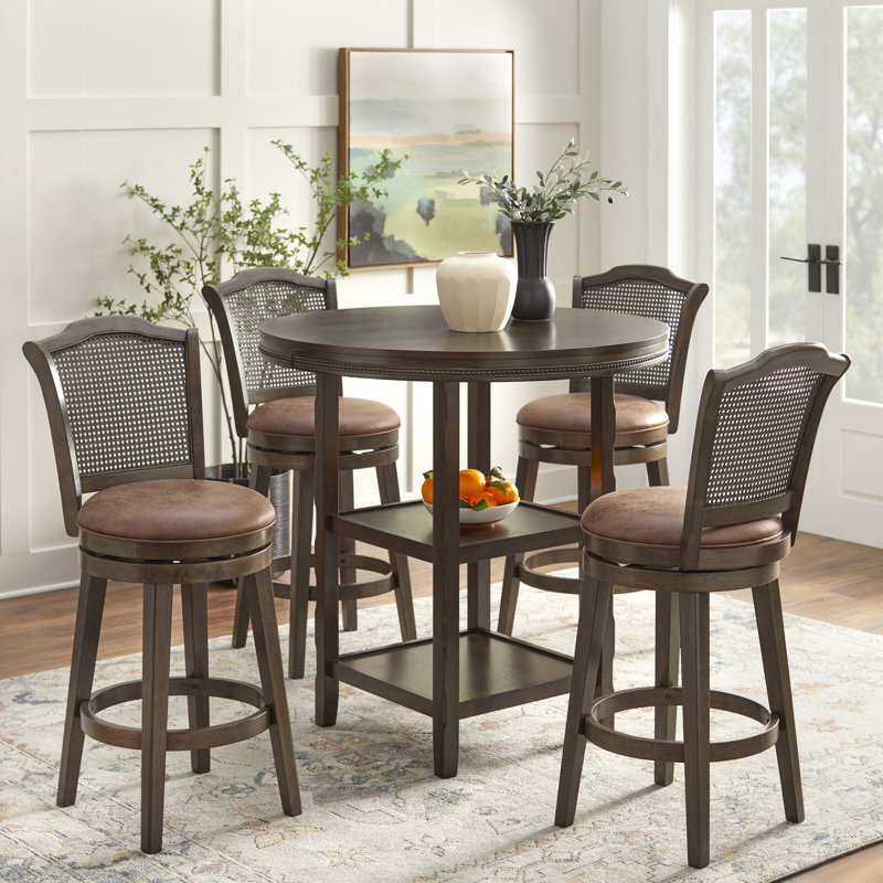Ensemble de pub Dealtae, 5 pièces: table, 4 chaises