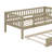 Rustic Wooden Daybed With Underbed Trundle And Protective Fence-Style Guardrails-541746096