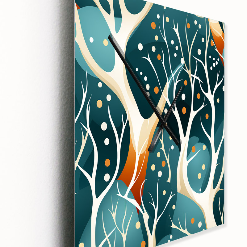 Janiece - Horloge murale abstraite, Moyen