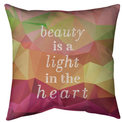 Gemstone Beauty Inspirational Floor Pillow