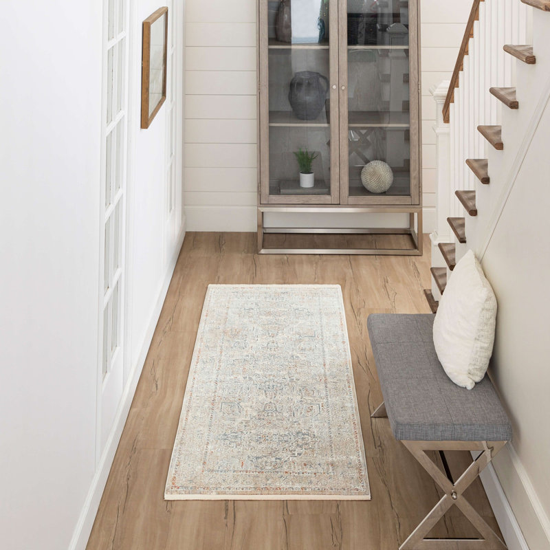 Tapis crème / beige Karastan, Rectangle 2 pi 10 po x 7 pi 10 po