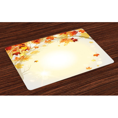 Cesar Nature Autumn Leaves and Tree Placemat