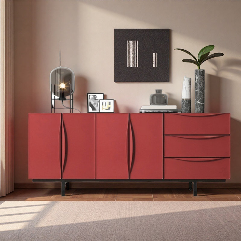 Buffet rouge Creative, H 31,5 po x l 70,87 po x P 15,75 po