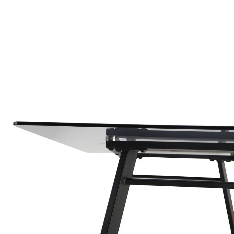 Kymisha Glass Top Dining Table, Clear