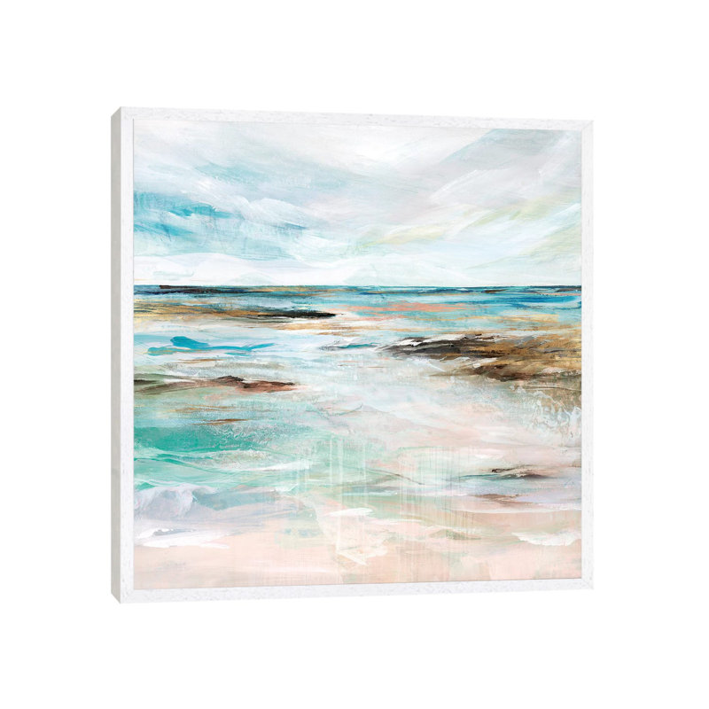 Midnight Clear I by Isabelle Z - Painting Print on Canvas, White Framed, 66.04 cm H x 66.04 cm W