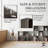CAPHAUS Zaza 6 Cube 11-Inch Cube Storage Organizer Shelf Bookcase, Rustic Grey Oak or White-1905281779