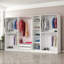 Rasharn 100% MELAMINE COATED PARTICLE BOARD Wardrobe