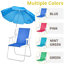 Chaise de plage pliante en métal (ensemble de 1)-1914824882