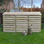 Urbanna 340cm W x 80cm D Solid Wood Log Store-36319757