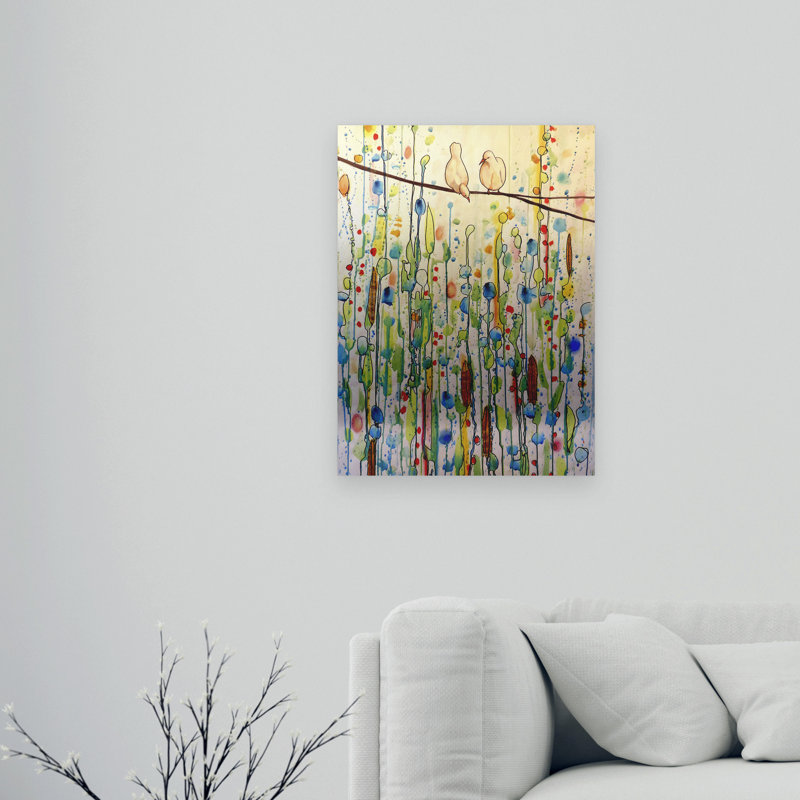 Art flottant en aluminium brossé «Toi et moi» de Sylvie Demers