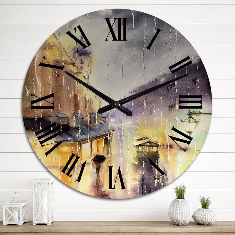 Horloge murale bohémienne et éclectique, Surdimensionné