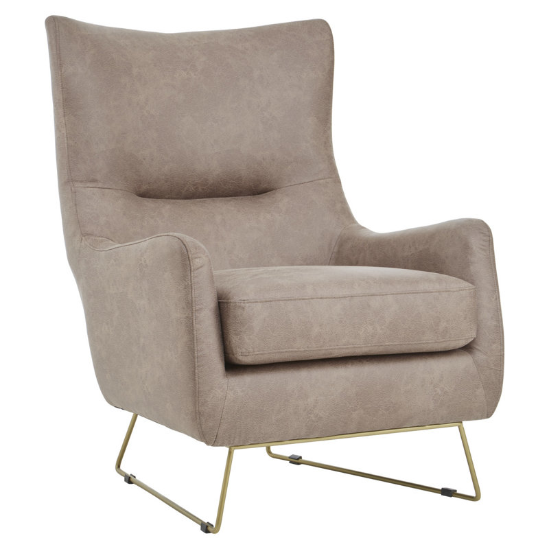 Azyan Faux Leather Armchair