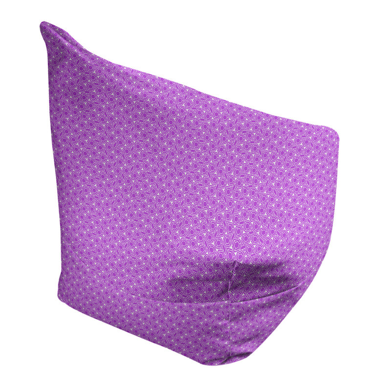 Sac de pois Leffel, Pouf fauteuil, H 38 po x l 42 po x P 29 po, Orchidée