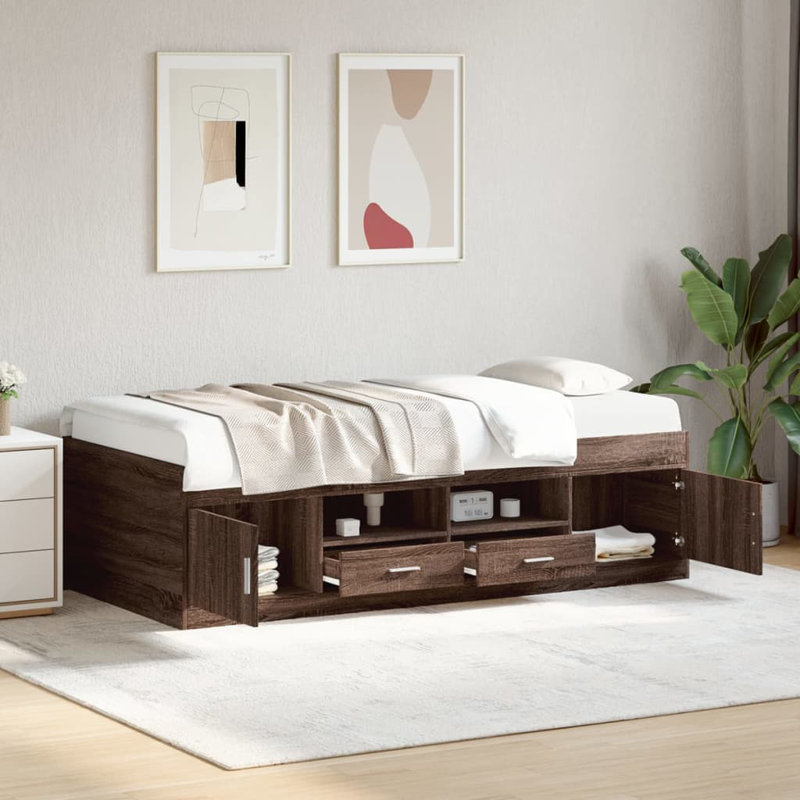 Roughton Daybed, Smoked Oak, European Single (90 x 200cm)