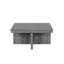 Ensemble de 5 tables basses grises 5 pièces Carré