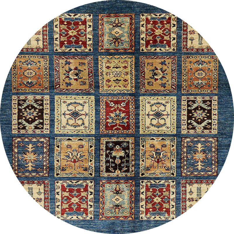 Tapis abstrait moderne 614, Rond 6 pi