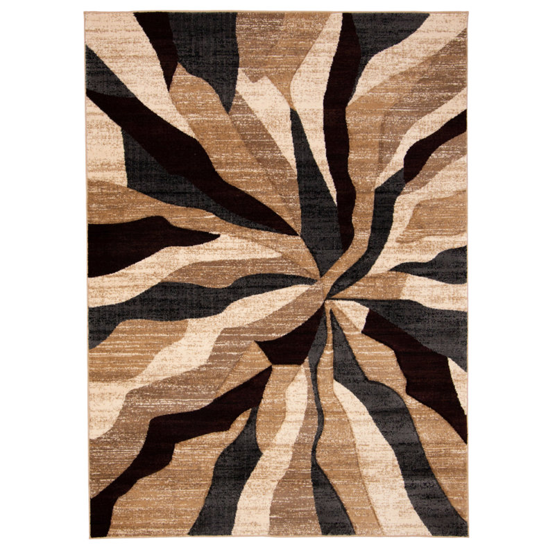 Benone Abstract Indoor Rug, Rectange 3'11" x 5'7"