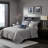 Luxury Jacquard Bedding Sets, Navy Reversible Design For Home