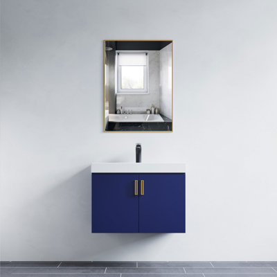Akhilesh Metal Flat Wall Mirror