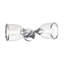Applique pour meuble-lavabo 2 lumières en chrome poli avec verre soufflé à la bouche-286616738