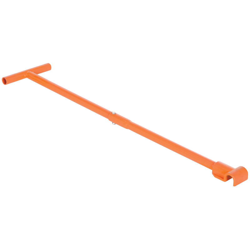 Poignée pour rouleaux de machine, 1,38" H x 8" L x 36" D