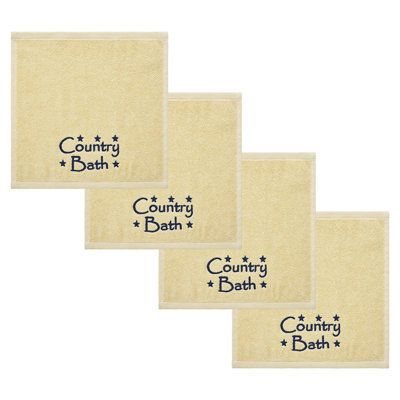 Ensemble de débarbouillettes 4 pièces Timeless Linens